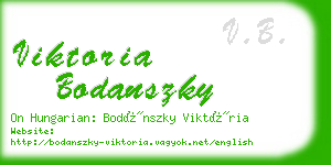 viktoria bodanszky business card